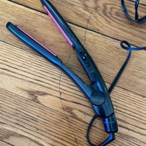 Conair Pink Ceramic Damage Control Flat Iron Smooth Intense Shine 3/4 in